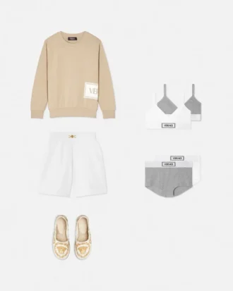 2er-Pack Bralettes aus geripptem Baumwolljersey für Kinder