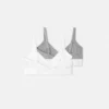 2er-Pack Bralettes aus geripptem Baumwolljersey für Kinder