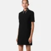 A-Linien-Minikleid aus Wollkrepp mit Nieten