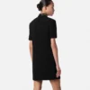 A-Linien-Minikleid aus Wollkrepp mit Nieten