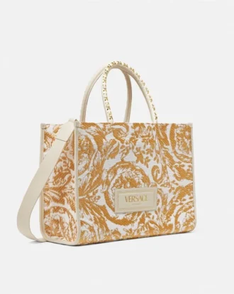 Athena Große Raffia-Tasche