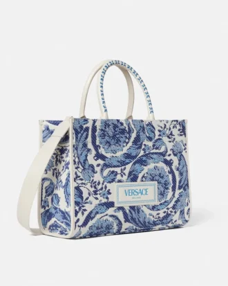 Athena Große Raffia-Tasche