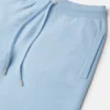 Ausgestellte Hose aus Wollmischung mit Handtuchstrick