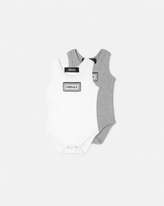 Baby-Body aus gerippter Baumwolle, 2er-Pack