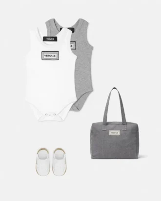 Baby-Body aus gerippter Baumwolle, 2er-Pack