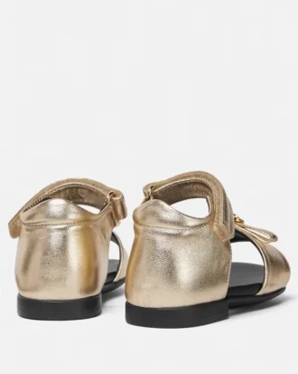Baby Gianni Ribbon Metallic Sandalen