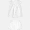 Baby-Kleid aus Baumwollpopeline mit Devoré-Muster