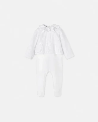 Baby-Schlafanzug aus Baumwolle mit Devoré-Muster