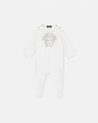 Baby-Schlafanzug aus verziertem Baumwolljersey