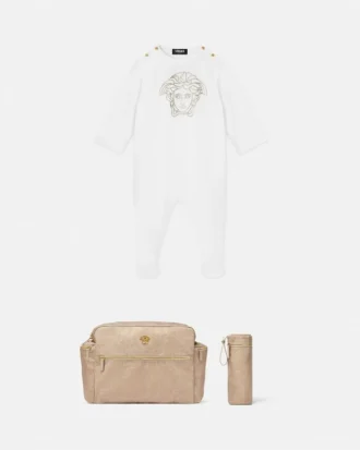 Baby-Schlafanzug aus verziertem Baumwolljersey