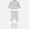 Baby-Set aus Baumwoll-Kaschmir-Strick