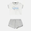 Baby-Set aus bedrucktem Baumwoll-Jersey