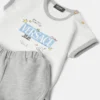 Baby-Set aus bedrucktem Baumwoll-Jersey