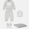 Baby-Set aus bedrucktem Baumwoll-Jersey-Sweatshirt