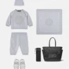 Baby-Set aus besticktem Baumwollstrick