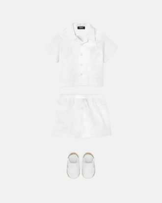 Baby-Set aus Jacquard-Baumwollpopeline