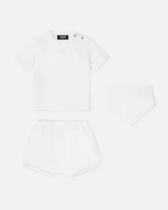 Baby-Set aus verziertem Baumwoll-Jersey-T-Shirt