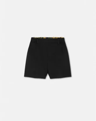 Baby-Shorts aus Stretch-Milano-Strick