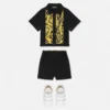 Baby-Shorts aus Stretch-Milano-Strick