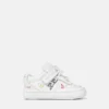 Baby-Sneaker aus bedrucktem Leder