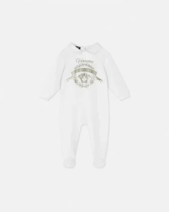 Baby-Strampler aus bedrucktem Baumwolljersey