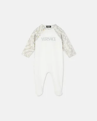 Baby-Strampler aus bedrucktem Baumwolljersey
