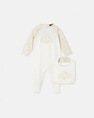 Baby-Strampler aus bedrucktem Baumwolljersey