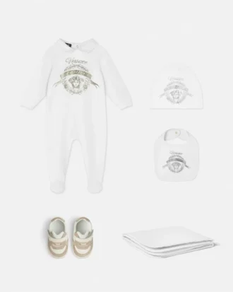 Baby-Strampler aus bedrucktem Baumwolljersey