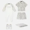 Baby-Strampler aus bedrucktem Baumwolljersey Baby-Strampler aus bedrucktem Baumwolljersey
