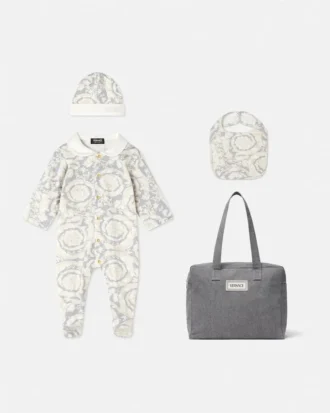 Baby-Strampler aus bedrucktem Baumwolljersey