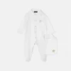 Baby-Strampler-Set aus besticktem Baumwolljersey