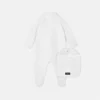 Baby-Strampler-Set aus besticktem Baumwolljersey