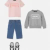 Baby-Sweatshirt aus bedrucktem Baumwolljersey