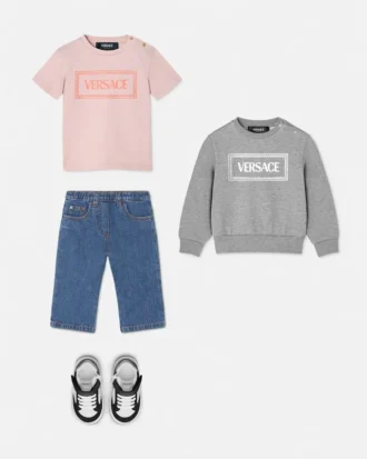 Baby-Sweatshirt aus bedrucktem Baumwolljersey
