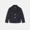 Babyjacke aus besticktem Satinsatin