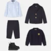Baby-Satin-Gabardine-Hose mit konischem Schnitt
