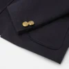 Babyjacke aus besticktem Satinsatin