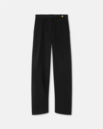 Baggy-Hose aus Gabardine mit niedriger Taille