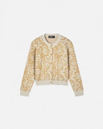 Barocco Allover Jacquard Kinderstrickjacke