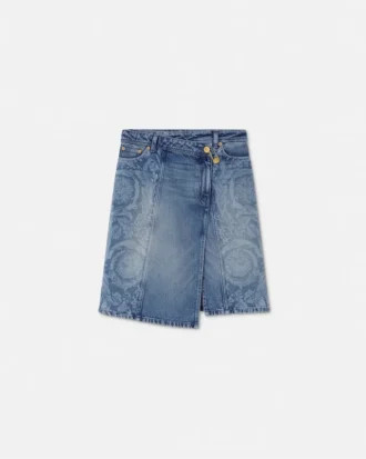 Barocco Denim Wickelrock
