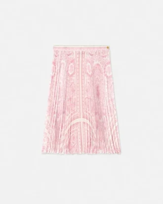 Barocco Foulard Plissee-Midirock für Kinder