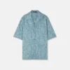 Barocco Jacquard Chambray Denim Hemd