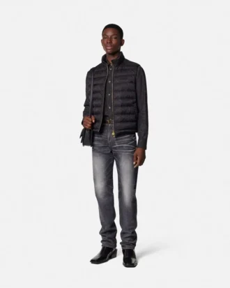 Barocco Jacquard Chambray Denim Hemd
