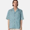 Barocco Jacquard Chambray Denim Hemd