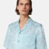 Barocco Jacquard-Hemd aus Seidenmischung