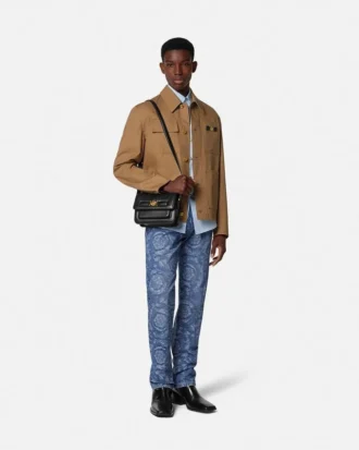 Barocco Jacquard Regular-Fit-Jeans