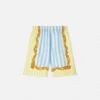 Barocco Nadelstreifen-Seidenshorts für Kinder