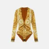 Barocco Safety Pin Fitted Bodysuit