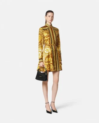 Barocco Silk Mini-Hemdkleid