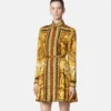 Barocco Silk Mini-Hemdkleid